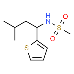 ChemSpider 2D Image | N-[3-Methyl-1-(2-thienyl)butyl]methanesulfonamide | C10H17NO2S2
