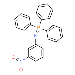 ChemSpider 2D Image | [(3-Nitrophenyl)imino](triphenyl)phosphorane  | C24H19N2O2P