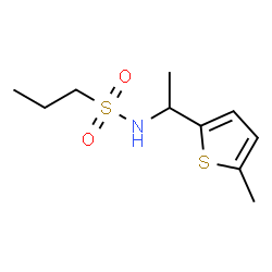 ChemSpider 2D Image | N-[1-(5-Methyl-2-thienyl)ethyl]-1-propanesulfonamide | C10H17NO2S2