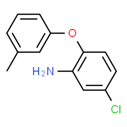 ChemSpider 2D Image | 5-Chloro-2-(3-methylphenoxy)aniline | C13H12ClNO