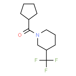 ChemSpider 2D Image | Cyclopentyl[3-(trifluoromethyl)-1-piperidinyl]methanone | C12H18F3NO