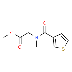 ChemSpider 2D Image | Methyl N-methyl-N-(3-thienylcarbonyl)glycinate | C9H11NO3S
