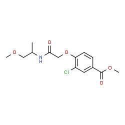 ChemSpider 2D Image | Methyl 3-chloro-4-{2-[(1-methoxy-2-propanyl)amino]-2-oxoethoxy}benzoate | C14H18ClNO5