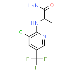 ChemSpider 2D Image | 2-[[3-chloro-5-(trifluoromethyl)-2-pyridyl]amino]propanamide | C9H9ClF3N3O