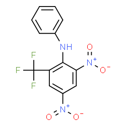 ChemSpider 2D Image | 2,4-Dinitro-N-phenyl-6-(trifluoromethyl)aniline | C13H8F3N3O4