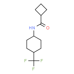ChemSpider 2D Image | N-[4-(Trifluoromethyl)cyclohexyl]cyclobutanecarboxamide | C12H18F3NO