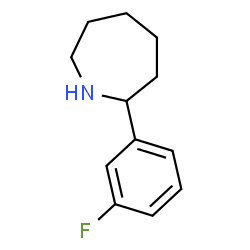 ChemSpider 2D Image | 2-(3-Fluorophenyl)azepane | C12H16FN