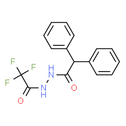 ChemSpider 2D Image | N'-(Diphenylacetyl)-2,2,2-trifluoroacetohydrazide | C16H13F3N2O2