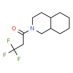 ChemSpider 2D Image | 3,3,3-Trifluoro-1-(octahydro-2(1H)-isoquinolinyl)-1-propanone | C12H18F3NO