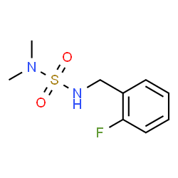 ChemSpider 2D Image | N'-(2-Fluorobenzyl)-N,N-dimethylsulfuric diamide | C9H13FN2O2S