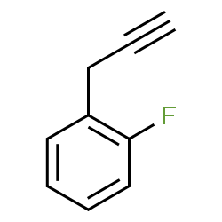 ChemSpider 2D Image | 1-Fluoro-2-(2-propyn-1-yl)benzene | C9H7F