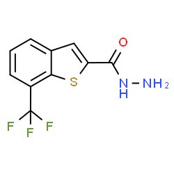 ChemSpider 2D Image | 7-(Trifluoromethyl)-1-benzothiophene-2-carbohydrazide | C10H7F3N2OS