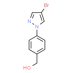 ChemSpider 2D Image | [4-(4-Bromopyrazol-1-yl)phenyl]methanol | C10H9BrN2O