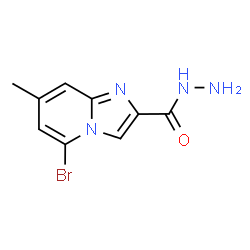 ChemSpider 2D Image | 5-Bromo-7-methylimidazo[1,2-a]pyridine-2-carbohydrazide | C9H9BrN4O