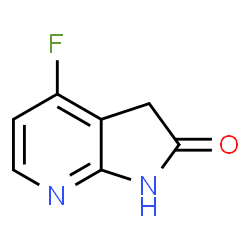 ChemSpider 2D Image | 4-fluoro-1H,2H,3H-pyrrolo[2,3-b]pyridin-2-one | C7H5FN2O