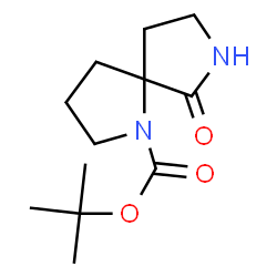 ChemSpider 2D Image | tert-butyl 6-oxo-1,7-diazaspiro[4.4]nonane-1-carboxylate | C12H20N2O3