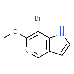 ChemSpider 2D Image | 7-Bromo-6-methoxy-5-Azaindole | C8H7BrN2O