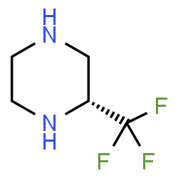ChemSpider 2D Image | (2R)-2-(Trifluoromethyl)piperazine | C5H9F3N2