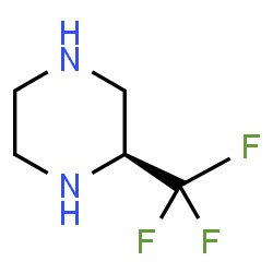 ChemSpider 2D Image | (S)-2-(Trifluoromethyl)piperazine | C5H9F3N2