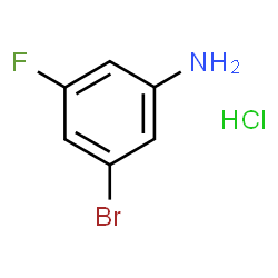 ChemSpider 2D Image | 3-Bromo-5-fluoroaniline hydrochloride (1:1) | C6H6BrClFN