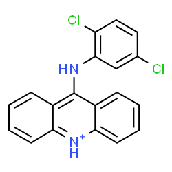 ChemSpider 2D Image | 9-[(2,5-Dichlorophenyl)amino]acridinium | C19H13Cl2N2