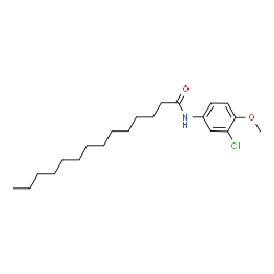ChemSpider 2D Image | N-(3-Chloro-4-methoxyphenyl)tetradecanamide | C21H34ClNO2