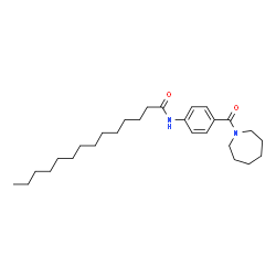 ChemSpider 2D Image | N-[4-(1-Azepanylcarbonyl)phenyl]tetradecanamide | C27H44N2O2