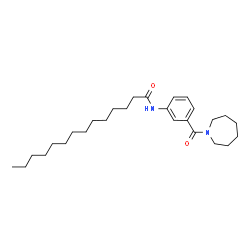 ChemSpider 2D Image | N-[3-(1-Azepanylcarbonyl)phenyl]tetradecanamide | C27H44N2O2