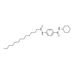 ChemSpider 2D Image | N-Cyclohexyl-4-(tetradecanoylamino)benzamide | C27H44N2O2