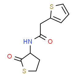 ChemSpider 2D Image | N-(2-Oxotetrahydro-3-thiophenyl)-2-(2-thienyl)acetamide | C10H11NO2S2