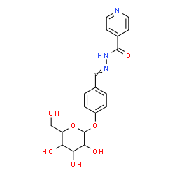 ChemSpider 2D Image | N'-[4-(Hexopyranosyloxy)benzylidene]isonicotinohydrazide | C19H21N3O7