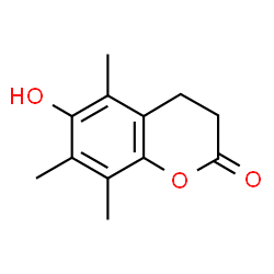 ChemSpider 2D Image | 6-Hydroxy-5,7,8-trimethyl-2-chromanone | C12H14O3