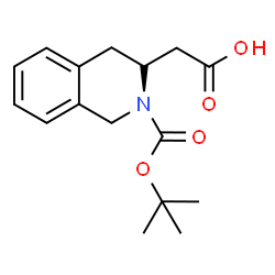 ChemSpider 2D Image | [(3R)-2-{[(2-Methyl-2-propanyl)oxy]carbonyl}-1,2,3,4-tetrahydro-3-isoquinolinyl]acetic acid | C16H21NO4