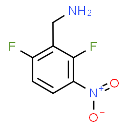 ChemSpider 2D Image | 1-(2,6-Difluoro-3-nitrophenyl)methanamine | C7H6F2N2O2