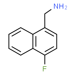 ChemSpider 2D Image | 1-(4-Fluoro-1-naphthyl)methanamine | C11H10FN