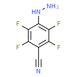 ChemSpider 2D Image | 2,3,5,6-Tetrafluoro-4-hydrazinobenzonitrile | C7H3F4N3