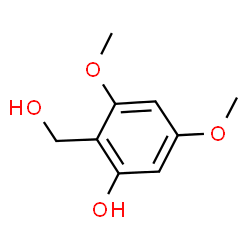 ChemSpider 2D Image | 2-(Hydroxymethyl)-3,5-dimethoxyphenol | C9H12O4