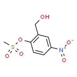 ChemSpider 2D Image | 2-(Hydroxymethyl)-4-nitrophenyl methanesulfonate | C8H9NO6S