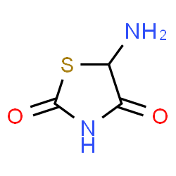 ChemSpider 2D Image | 5-Amino-1,3-thiazolidine-2,4-dione | C3H4N2O2S