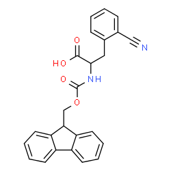 ChemSpider 2D Image | 2-Cyano-N-[(9H-fluoren-9-ylmethoxy)carbonyl]phenylalanine | C25H20N2O4