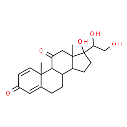 ChemSpider 2D Image | 17,20,21-Trihydroxypregna-1,4-diene-3,11-dione | C21H28O5