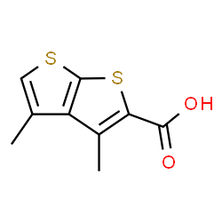 ChemSpider 2D Image | 3,4-Dimethylthieno[2,3-b]thiophene-2-carboxylic acid | C9H8O2S2