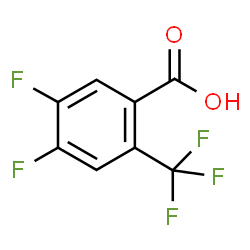 ChemSpider 2D Image | 4,5-Difluoro-2-(trifluoromethyl)benzoic acid | C8H3F5O2