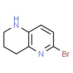 ChemSpider 2D Image | 6-Bromo-1,2,3,4-tetrahydro-1,5-naphthyridine | C8H9BrN2
