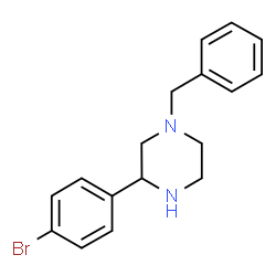 ChemSpider 2D Image | 1-Benzyl-3-(4-bromophenyl)piperazine | C17H19BrN2