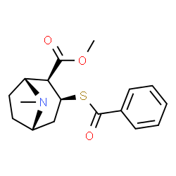 ChemSpider 2D Image | Benzoylthiomethylecgonine | C17H21NO3S
