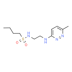 ChemSpider 2D Image | N-[2-[(6-methylpyridazin-3-yl)amino]ethyl]butane-1-sulfonamide | C11H20N4O2S