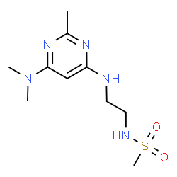ChemSpider 2D Image | N-[2-[[6-(dimethylamino)-2-methyl-pyrimidin-4-yl]amino]ethyl]methanesulfonamide | C10H19N5O2S