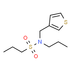 ChemSpider 2D Image | N-Propyl-N-(3-thienylmethyl)-1-propanesulfonamide | C11H19NO2S2