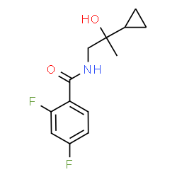 ChemSpider 2D Image | N-(2-Cyclopropyl-2-hydroxypropyl)-2,4-difluorobenzamide | C13H15F2NO2
